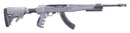 RUGER 10/22, TACTICAL, 22LR, 16.12" ATI ADJ STK, GRAY FINISH, 25RDS