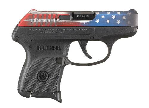 RUGER LCP 380ACP 2.75" S/S 7RD, W/AMERICAN FLAG