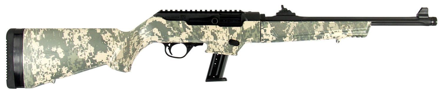 RUGER PC CARBINE 9MM, 16.12" DIGITAL CAMO, 17RDS