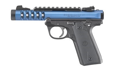 RUGER MKIV 22/45LITE, 22LR 4.4", BLUE W/THREADED BARREL & PICATINNY RAIL