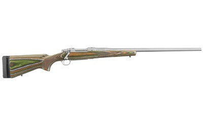 RUGER M77 HAWKEYE 6.5CREEDMOOR 24" GREEN LAMINATE/STAINLESS RCVR, 4RDS