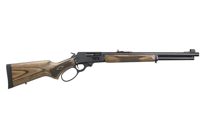 MARLIN 1895 GUIDE GUN, 45-70 19.1" BLUE W/LAMINATED STK, THREADED BARREL, 6RDS