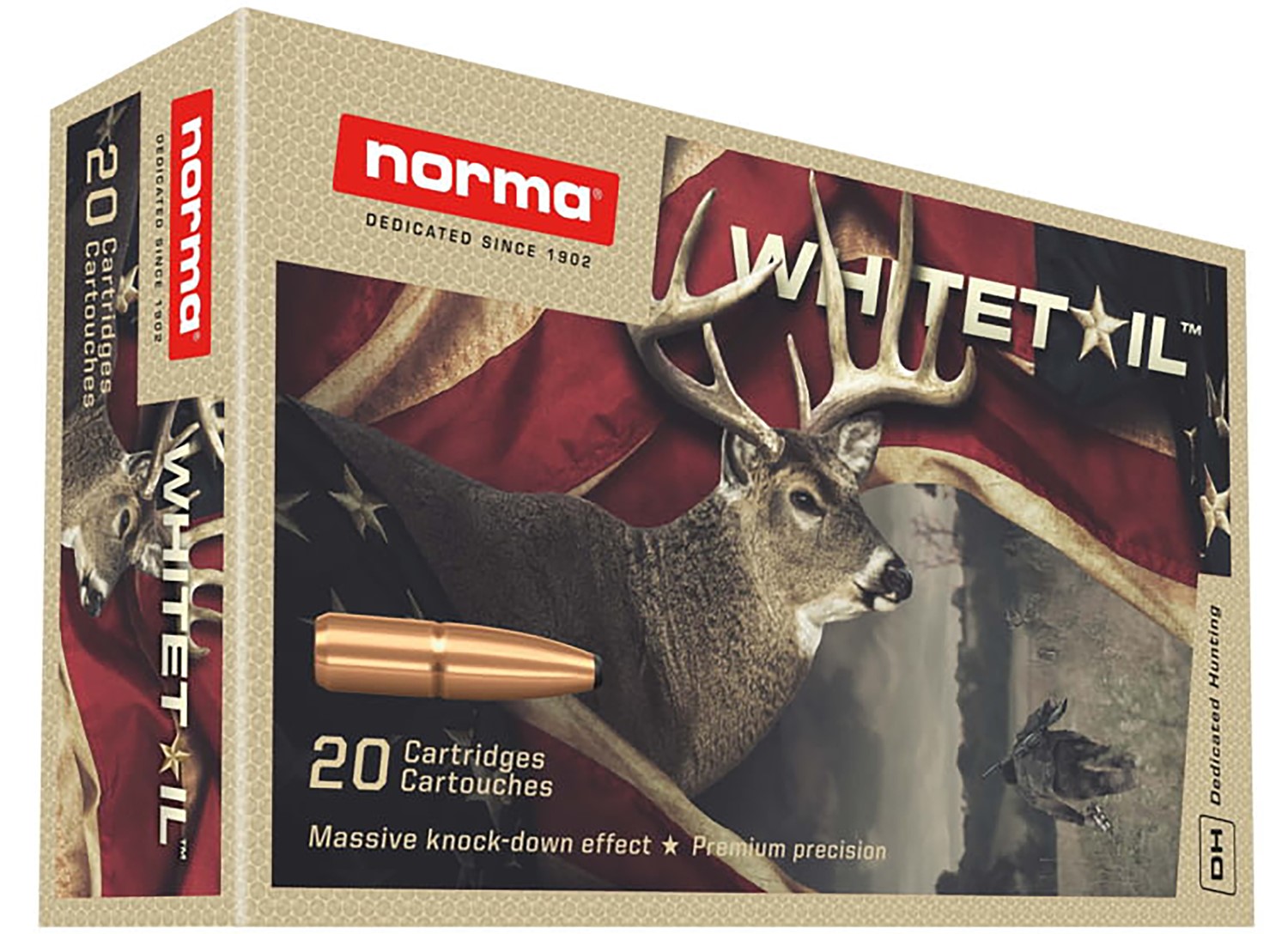 NORMA 6.5CREEDMOOR DEDICATED WHITETAIL HUNTING, 140G PSP, 20RDS