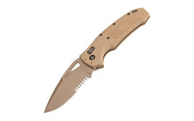 HOGUE KNIFE, SIG K320 M17 3.5" DROP POINT, SERRATED, COYOTE TAN HOGUE KNIFE, SIG K320 M17 3.5" DROP POINT, SERRATED, COYOTE TAN