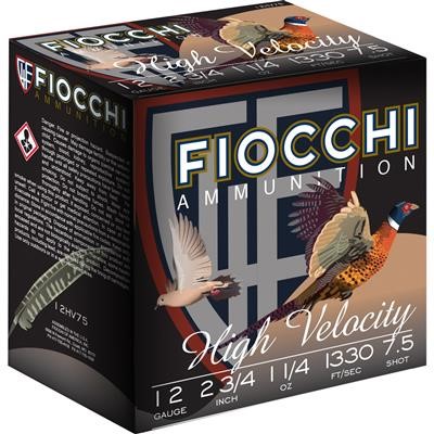 FIOCCHI #12HV75 12G 2.75" 7.5#, 25RDS