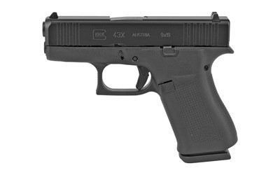 GLOCK 43X, 9MM 3.41" BLUED, 10RDS, U.S. MADE