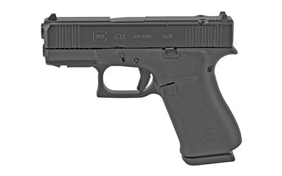 GLOCK 43XMOS, 9MM, 3.41", 15RD W/FRONT RAIL
