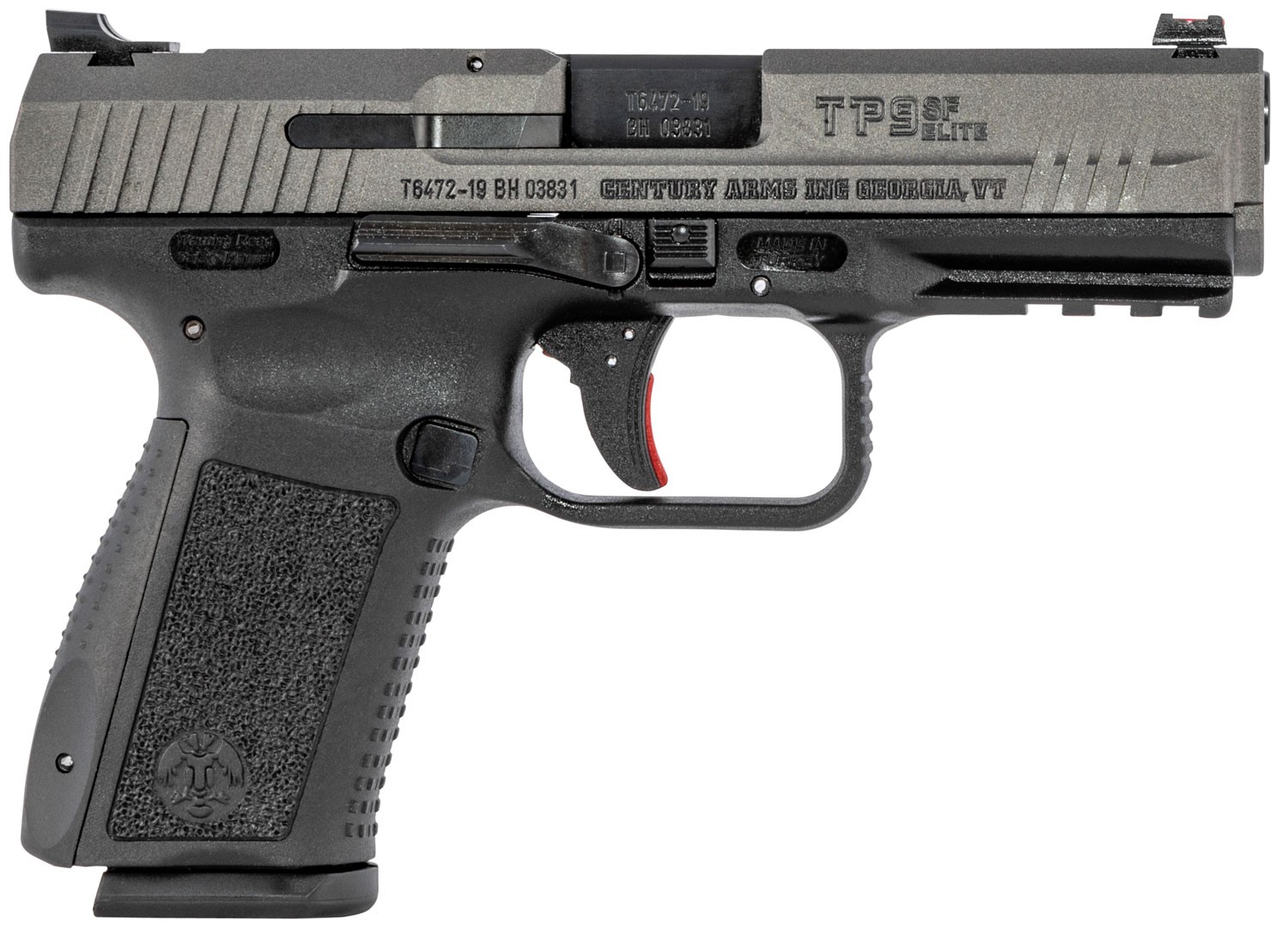 CANIK TP9SF ELITE 9MM 4.19" TUNGSTEN, 15RDS