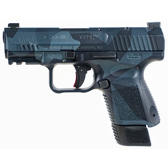 CANIK TP9 SC ELITE, 9MM 3.6" SPLINTER BLUE, 1-12RD, 1-15RD