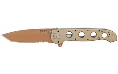 CRKT M16, 3.99" COMBO EDGE FDE TANTO POINT, DESERT CAMO SCALES