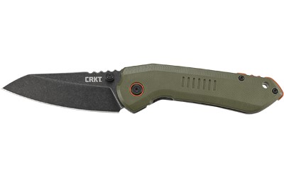 CRKT OVERLAND, 2.99" PLAIN EDGE FOLDER, GREEN G10 HANDLE