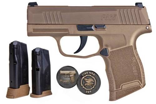 SIG P365 9MM 10+1 COYOTE NRA NS