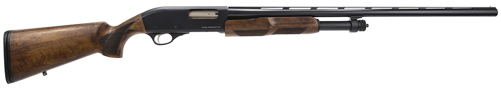 CZ 612 FIELD 12G 28" PUMP, 4RDS, BLUE W/TURK WALNUT, 3 CHOKETUBES