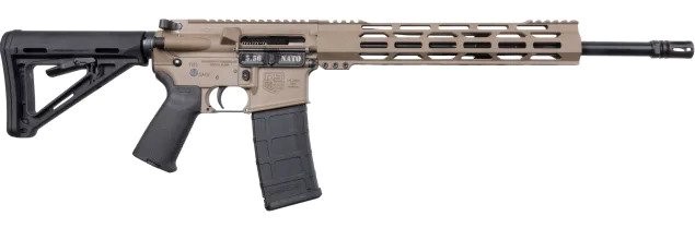 DIAMONDBACK DB15, 5.56, 16" FDE, ADJ MAGPUL MOE STK, 12"MLOK GUARD, 30RDS