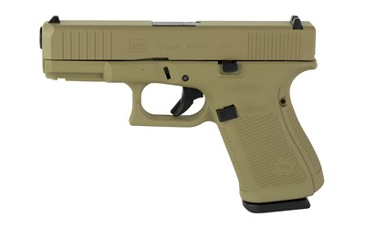 GLOCK, 19MOS GEN5, 9MM, 4.02" BARREL, SKYDAS CERAKOTE FINISH, COYOTE TAN, 15 ROUNDS, 3 MAGAZINES