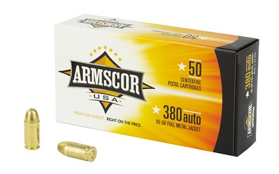 ARMSCOR 380ACP 95G FMJ-50RDS