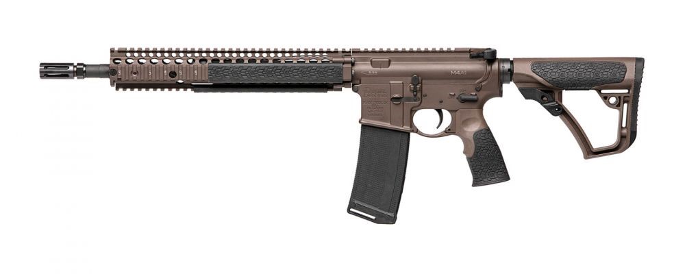 DANIEL DEFENSE DDM4 M4A1, 5.56 14.5" BARREL, FDE, MLOK, OVERMOLDED 6POS STOCK, 32RDS