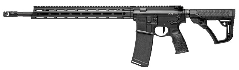 DANIEL DEFENSE DDM4 V7 PRO, 5.56 18" 32RD, BLACK W/MLOK 15" HANDGUARD