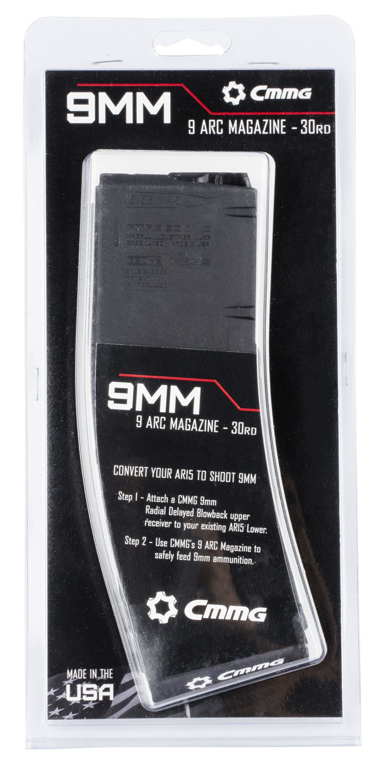CMMG 94AFC43 Conversion Mag Black Detachable 30rd 9mm Luger for AR-Platform CMMG 94AFC43 Conversion Mag Black Detachable 30rd 9mm Luger for AR-Platform