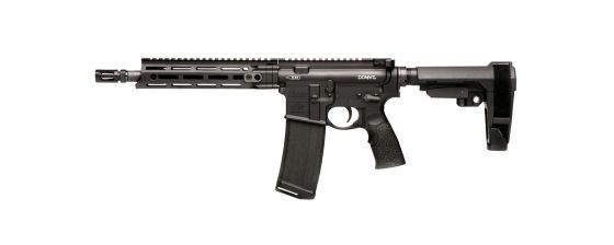 DANIEL DEFENSE DDM4V7P, 5.56MM, 10.5", BLACK, WITH PISTOL BRACE