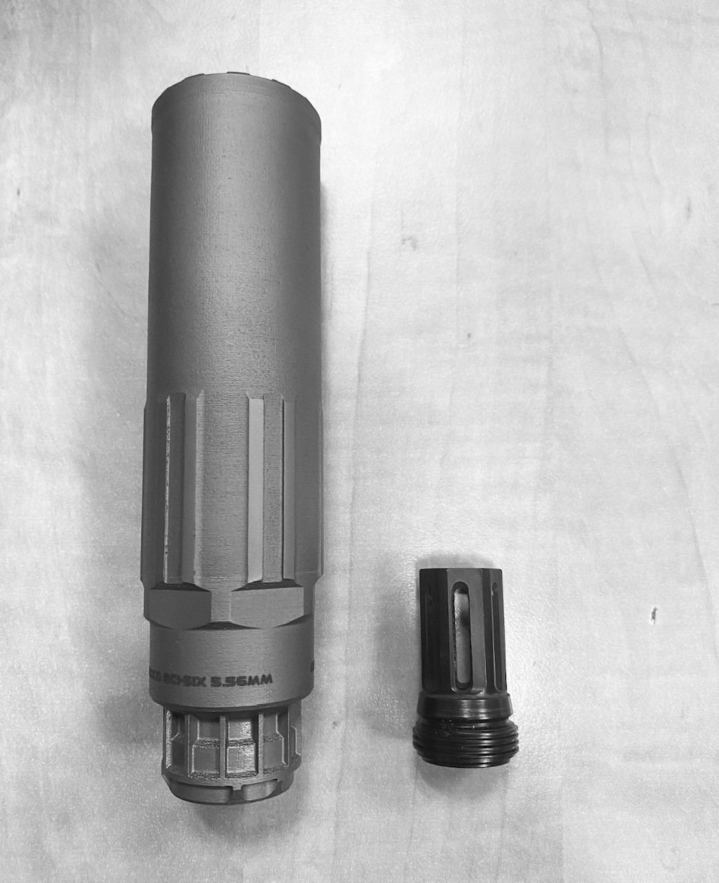 CGS, SCI-SIX, 5.56MM, SILENCER, W/ 1/2X28 FLASH HIDER