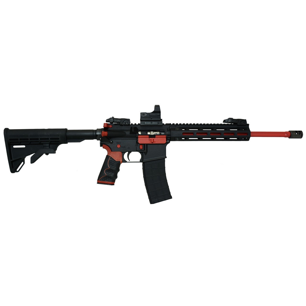 TIPPMANN M4-22 REDLINE, RIFLE, 22LR, 16", W/HAWKE REFLEX 3MOA SIGHT, 25RDS