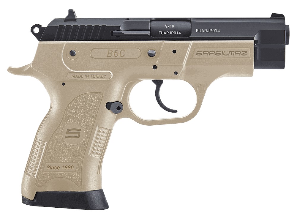 SARSILMAZ B6C, 9MM, 3.8" BLUE/FDE, 13RDS