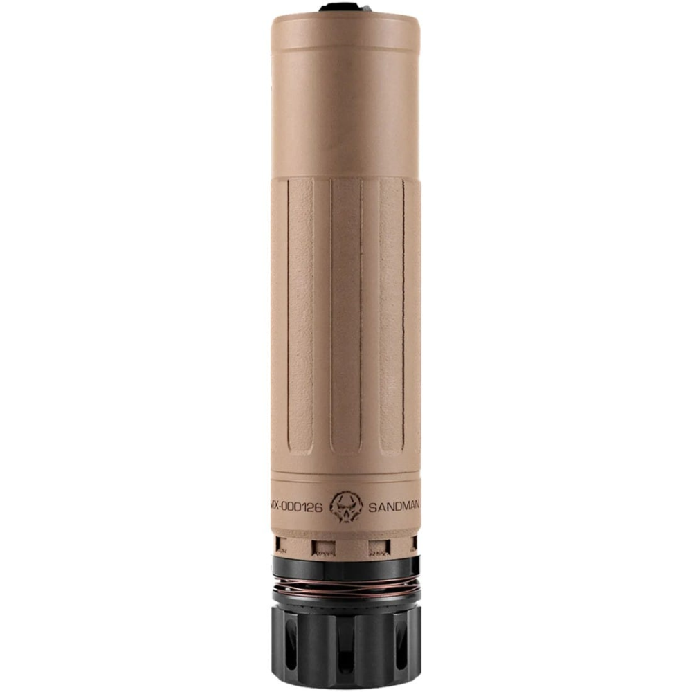 DEAD AIR SANDMAN X W/KEYMO, 5/8-24, 3 PRONG FLASH HIDER, FDE DEAD AIR SANDMAN X W/KEYMO, 5/8-24, 3 PRONG FLASH HIDER, FDE