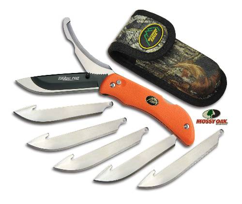 OUTDOOR EDGE RAZOR-PRO, ORANGE W/6 REPL. BLADES