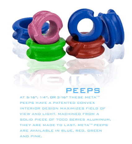 G5 Peeps G5 META PRO PEEP, 5/16", BLACK