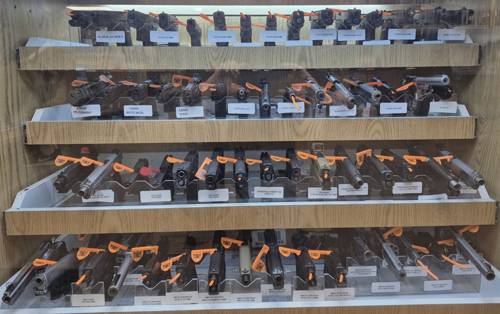 Gun Selection at Shooters Sports Center